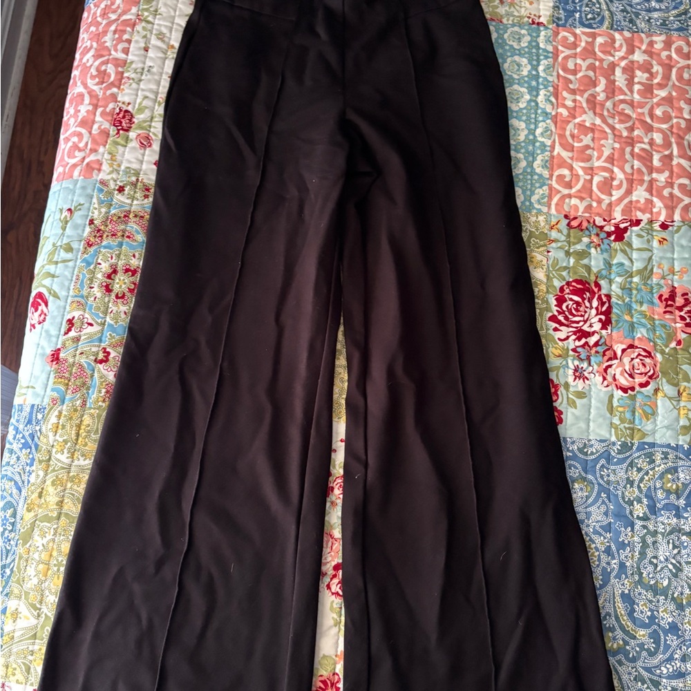 Jones New York Black Wide-Leg Pants Flowing Design